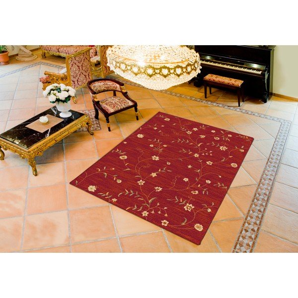 Tappeto rosso Madras, 80 x 150 cm - Universal