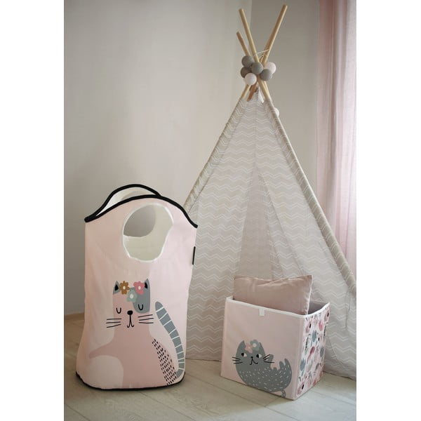 Scatola portaoggetti per bambini in tessuto Meow Meow - Butter Kings-image-1