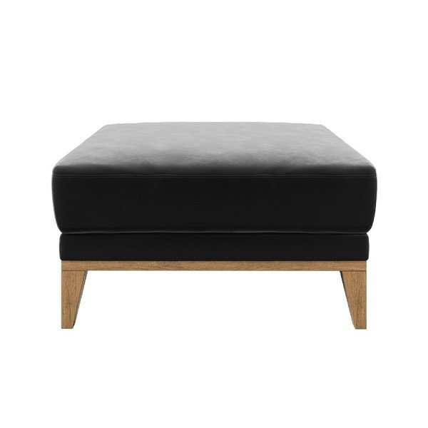 Pouf in velluto grigio scuro Musso - MESONICA-image-2