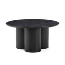 Tavolino da salotto rotondo nero ø 80 cm Lua – MOME