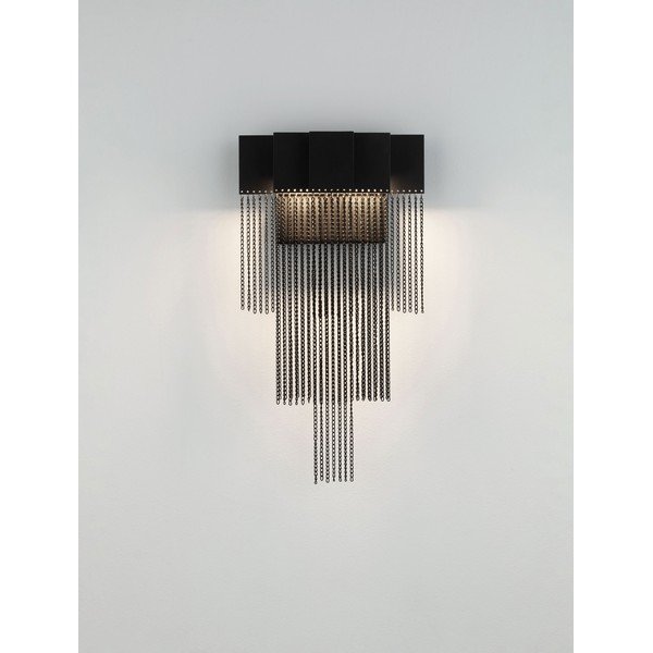 Lampada da parete LED nera opaca in acciaio con intensità regolabile Revια – Nova Luce-image-3