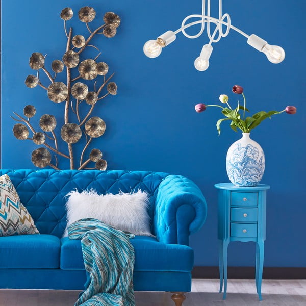 Plafoniera senza paralume bianca 36x36 cm Camilla – LAMKUR-image-1