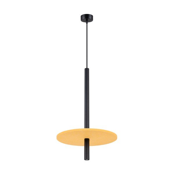 Lampadario giallo/beige in metallo ø 30 cm Rilu – Sollux