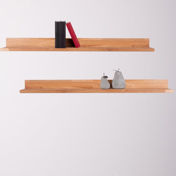 Mensola di colore naturale in rovere massiccio 100 cm Kalle – Interia Home & Living-image-1