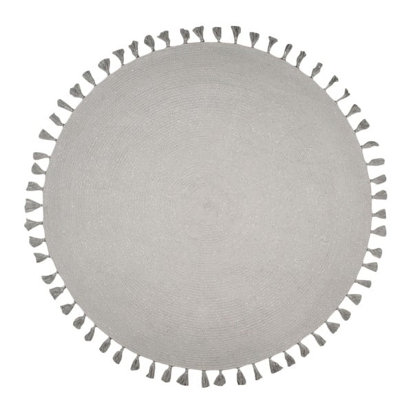 Tappeto grigio tessuto a mano , ∅ 140 cm Josephine - Nattiot