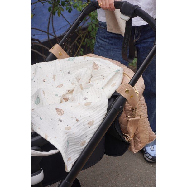 Coperta per bambini avorio in cotone organico 100x100 cm Dreamland – Cam Cam Copenhagen-image-4