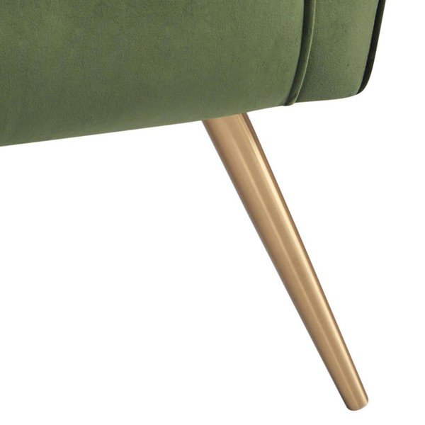 Poltrona in velluto verde scuro Bodiva - Actona-image-2