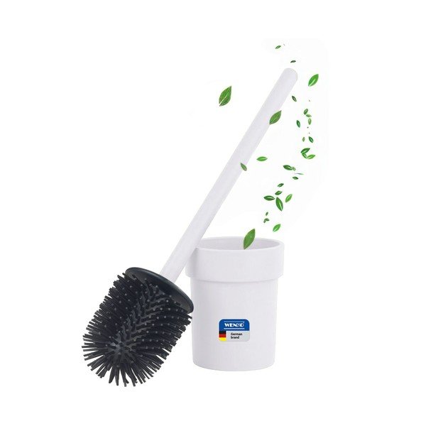 Scopino WC senza foratura bianco in plastica con aggancio Turbo-loc Lizan – Wenko-image-2