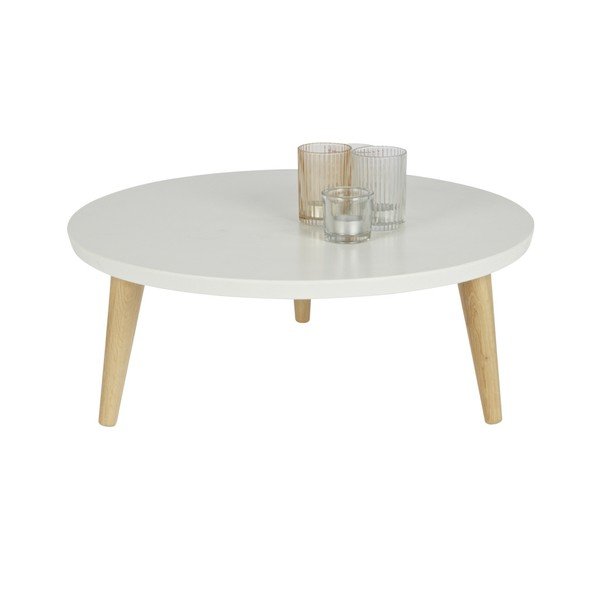 Konferenční stolek z borovicového dřeva WOOOD Elin, Ø 40 cm-image-1