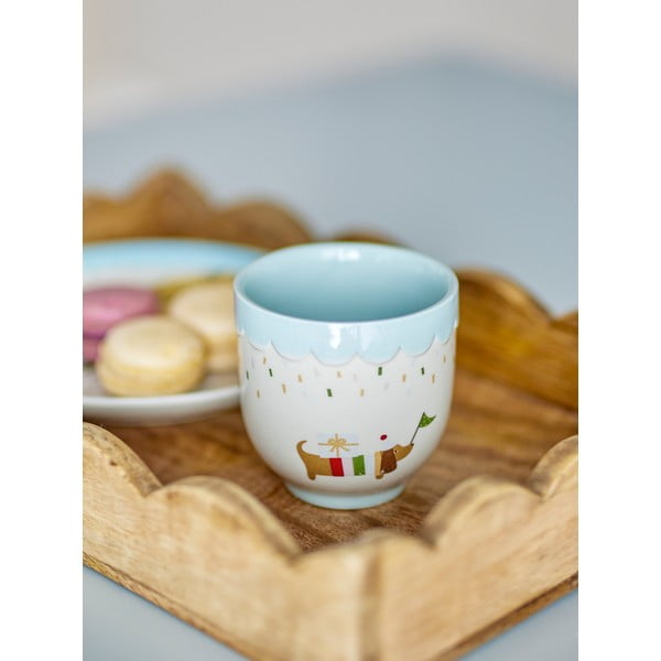 Tazza per bambini blu e color crema in gres 150 ml Celebrate – Bloomingville Mini-image-1