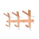 Attaccapanni da parete color salmone in acciaio 66 cm Frondo – Spinder Design