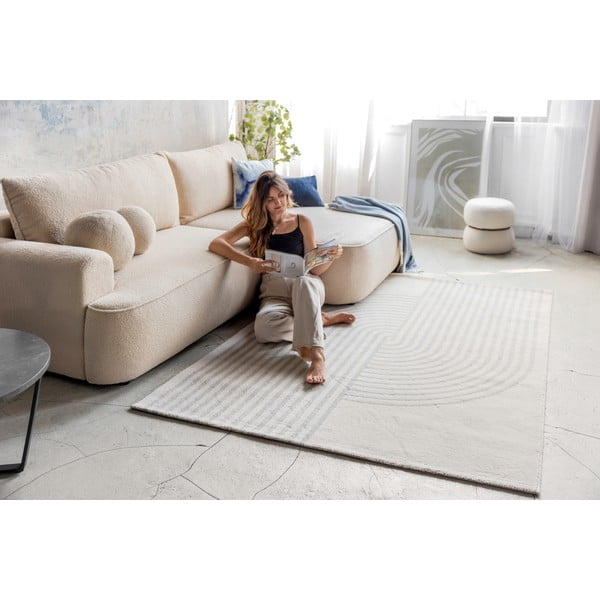 Tappeto grigio/color crema 140x200 cm Zen – Universal-image-3