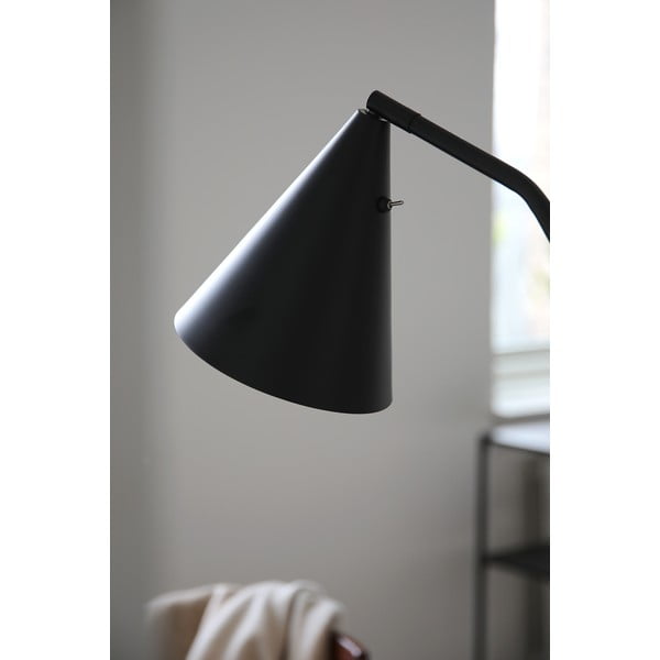 Lampada da terra LED nera con paralume in metallo e intensità regolabile (altezza totale 144 cm) Funil – Markslöjd-image-2