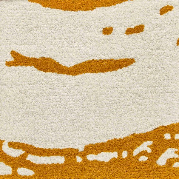 Tappeto di lana giallo senape Cerchio, 120 x 170 cm Elements - Think Rugs-image-1