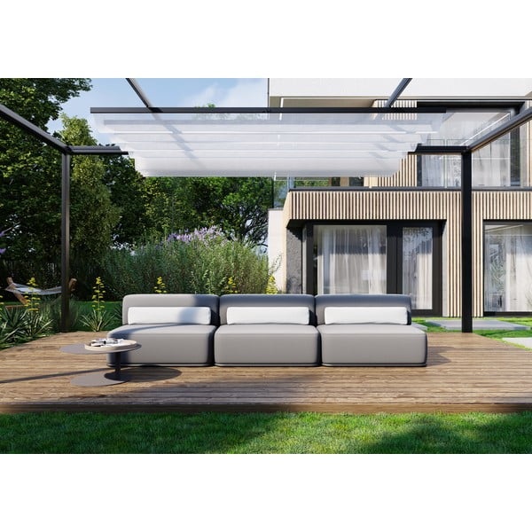 Divano modulare da giardino grigio chiaro 306 cm Straw - Sit Sit-image-3