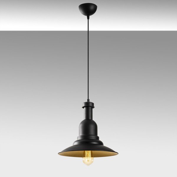 Apparecchio a sospensione in metallo nero Opviq luci Evgi - Opviq lights-image-1