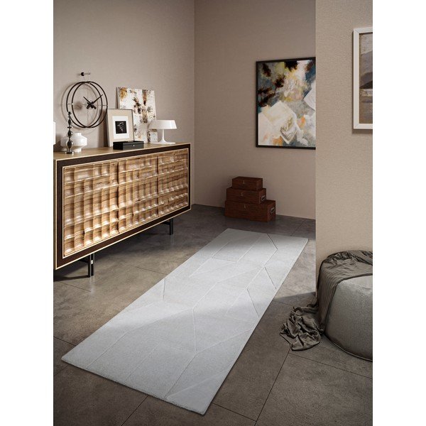 Passatoia color crema in lana intrecciata a mano 80x250 cm Ursule - Villeroy&Boch-image-1