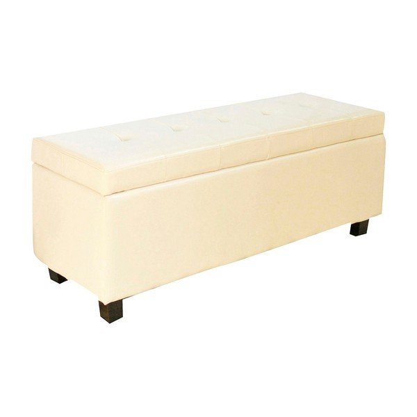 Cassapanca bianca con contenitore Misty - Evergreen House