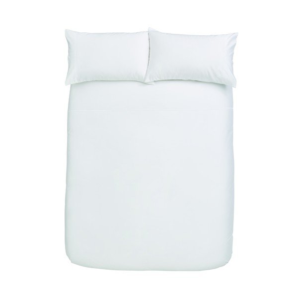Biancheria da letto in cotone sateen bianco, 220 x 230 cm Luxury - Bianca
