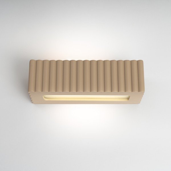 Lampada da parete grigio tortora in ceramica Rivena – Sollux-image-2