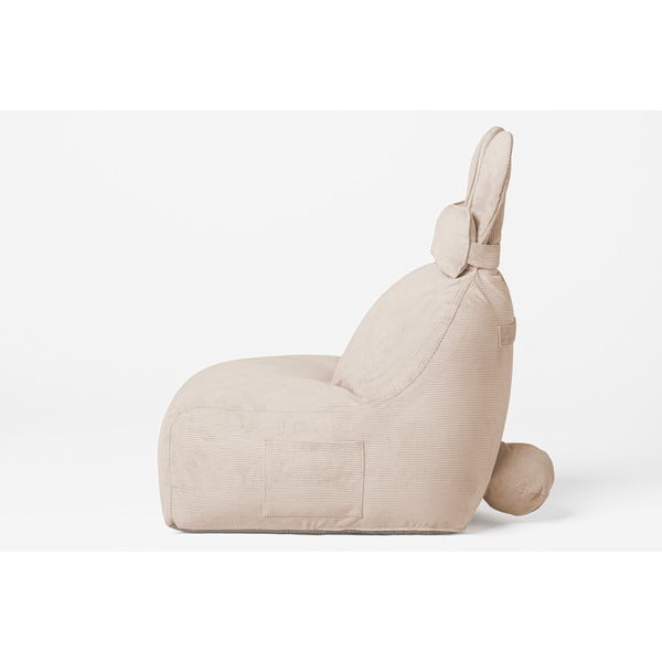 Pouf a sacco per bambini beige Funny Bunny – The Brooklyn Kids-image-3