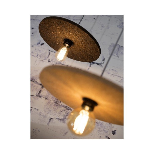 Lampada a sospensione in sughero marrone Algarve - Good&Mojo-image-1