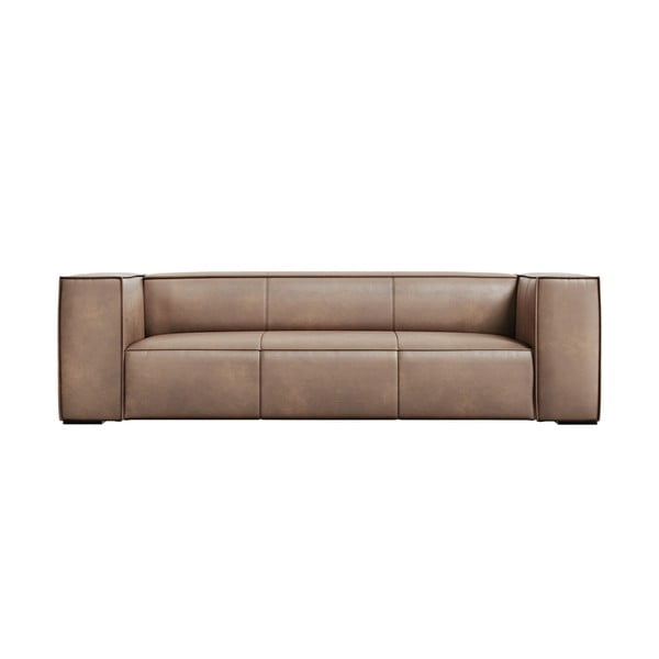 Divano in pelle marrone chiaro 227 cm Madame - Windsor & Co Sofas