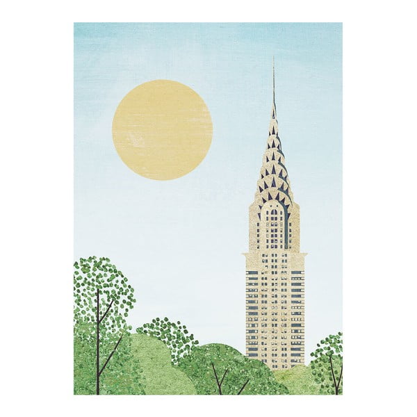 Poster 30x40 cm Chrysler Building - Travelposter