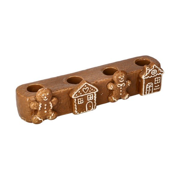 Portacandela in ceramica a tema natalizio per avvento Vinterby – Dakls