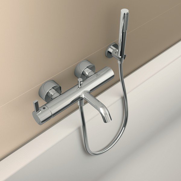Soffione doccia argentato effetto lucido in metallo IdealRain - Ideal Standard-image-2