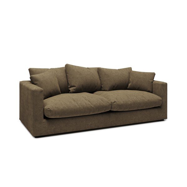 Divano marrone chiaro 220 cm Comfy - Scandic-image-1