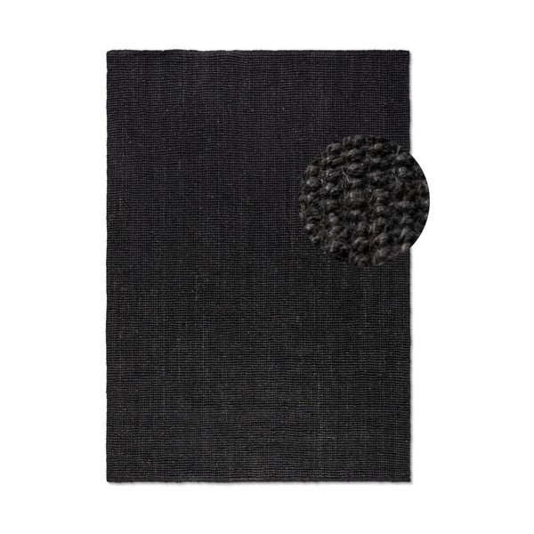 Tappeto in juta nera 160x230 cm Bouclé - Hanse Home