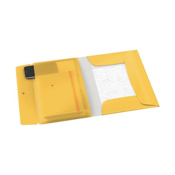 Cartelle per ufficio gialle a 3 lembi, A4 Cosy - Leitz-image-2