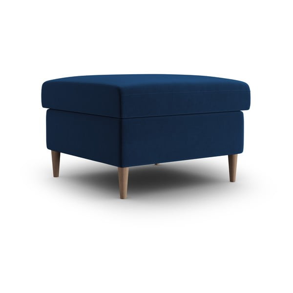 Poggiapiedi blu con rivestimento in velluto Kyoto – Cosmopolitan Design-image-1