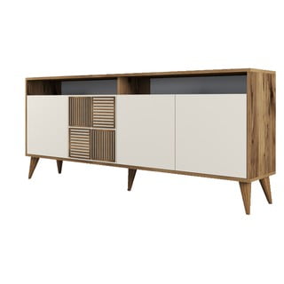 Credenza color crema in noce 180x79 cm Milan - Kalune Design