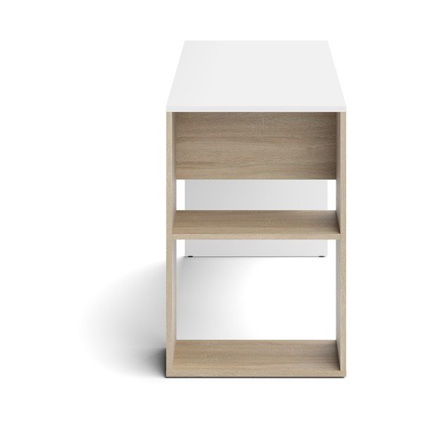 Tavolo da lavoro bianco in rovere 114x50 cm Yale - TemaHome-image-3