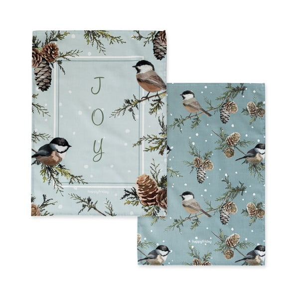 Set di 2 asciugamani in cotone 50x70 cm Sparrow - Happy Friday