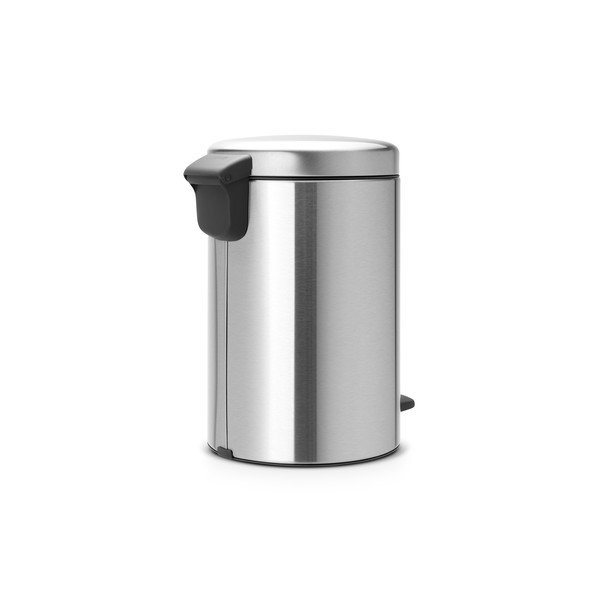 Cestino per la spazzatura color argento opaco in acciaio con pedale 12 l NewIcon – Brabantia-image-3