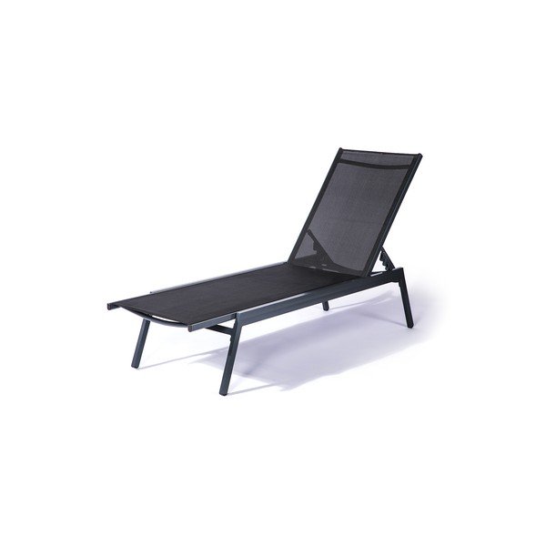 Sedia reclinabile da giardino nera Easy Basic - Le Bonom