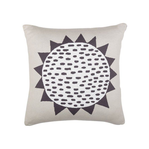 Cuscino per bambini in cotone grigio Sole e Luna, 50 x 50 cm Sun & Moon - Södahl