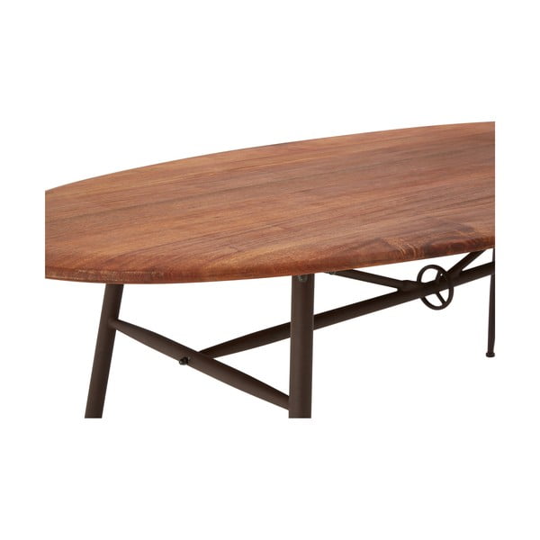 Tavolo da pranzo in noce 104x219 cm New Foundry - Premier Housewares-image-2