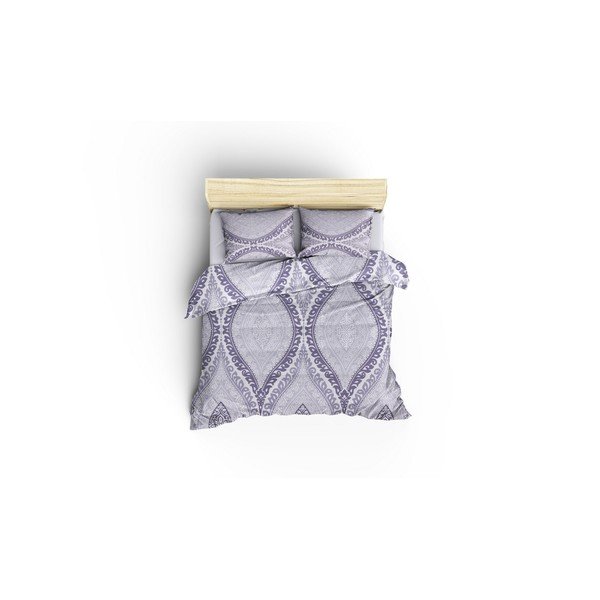 Biancheria da letto in cotone viola Nazenin Home Evidence, 200 x 200 cm - Mijolnir-image-1