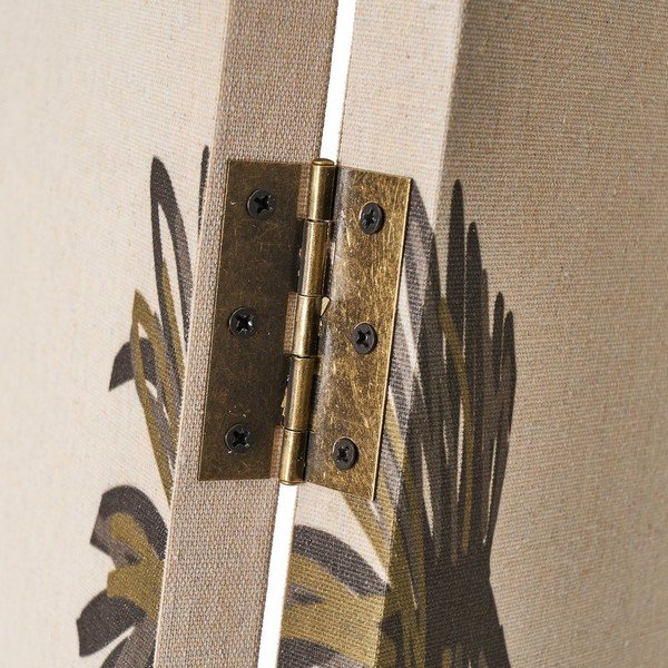Paravento in tessuto beige - Casa Selección-image-3
