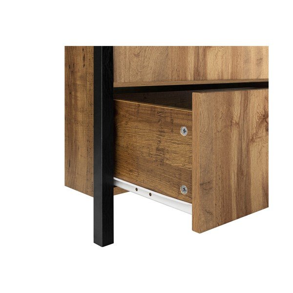 Mobile lavabo marrone con due cassetti Werra - Støraa-image-4