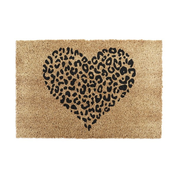 Zerbino in cocco 40x60 cm Leopard Heart - Artsy Doormats