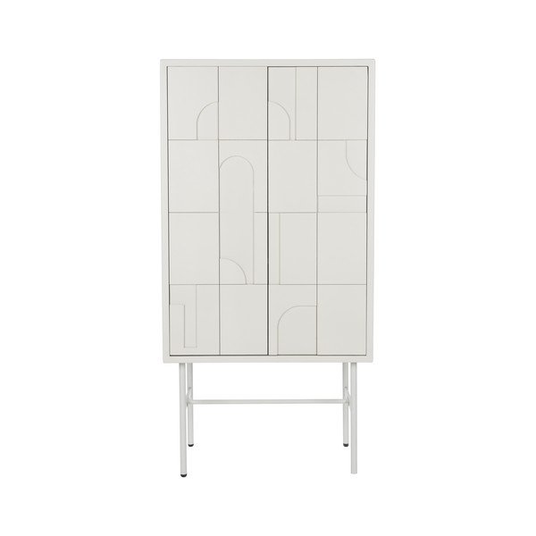 Armadietto grigio chiaro 70x140x40 cm Funk – White Label