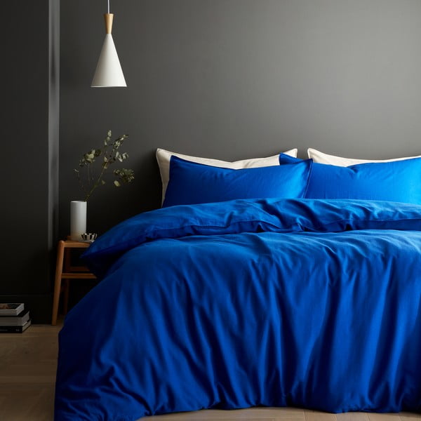 Lenzuola blu per letto matrimoniale 230x220 cm Relaxed - Content by Terence Conran