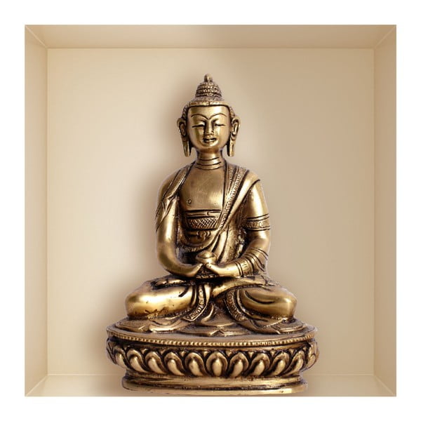 Adesivo con statua di Buddha effetto 3D - Ambiance-image-1