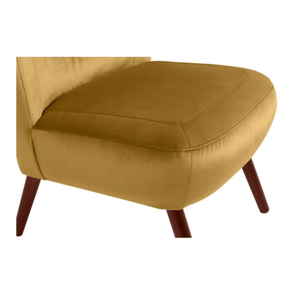 Poltrona gialla Velvet Sari - Max Winzer-image-3