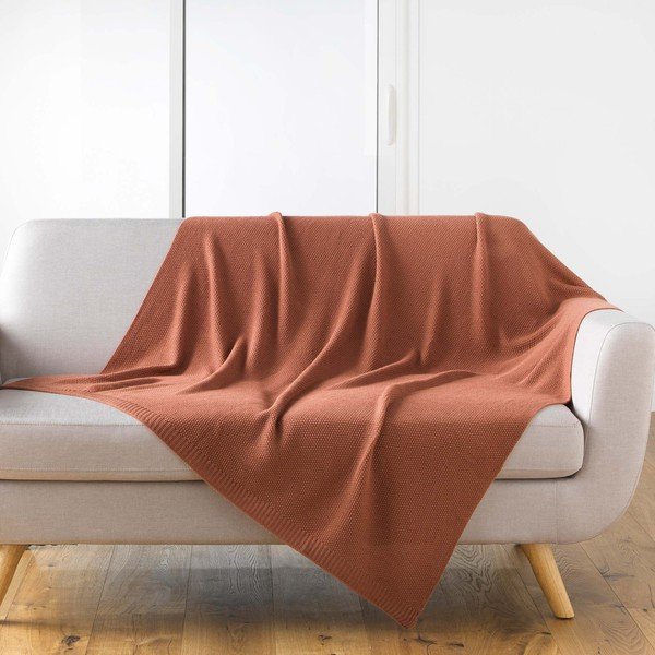 Coperta a maglia 125x150 cm Tricotine - douceur d'intérieur-image-1